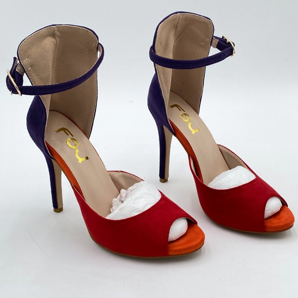 FSJ Women Elegant open Toe High Stiletto Heel Sandals Ankle Strap Ladies Party